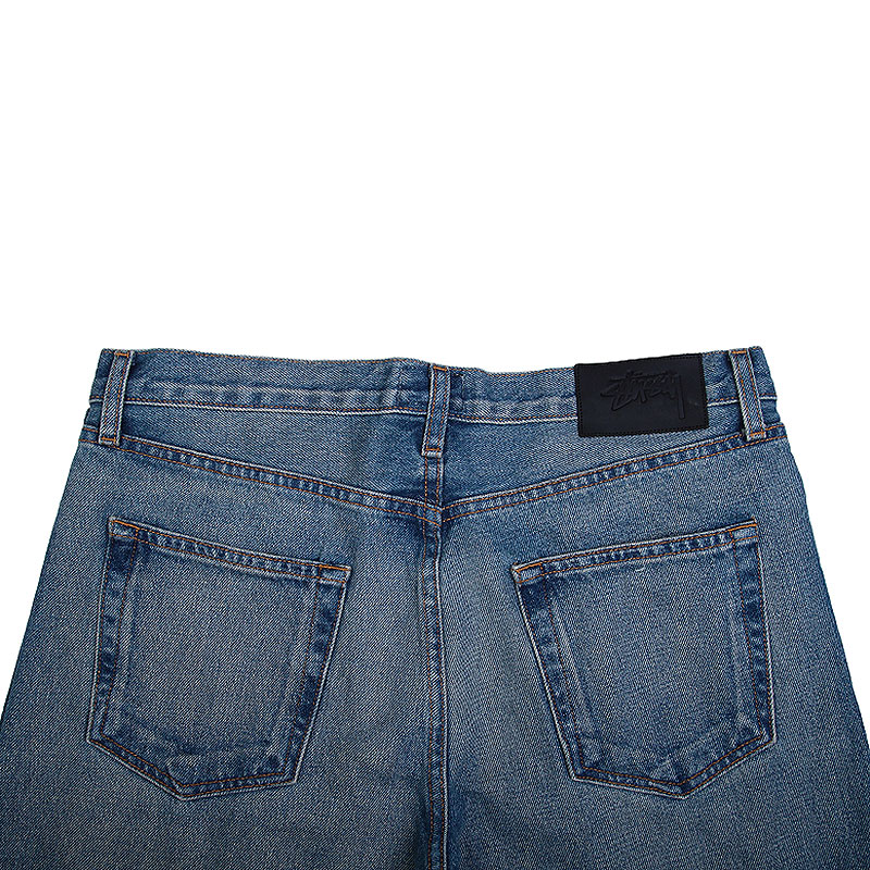 Мужские джинсы Stussy USA Light Wash Denim Jeans (195018-light blue)  - цена, описание, фото 3